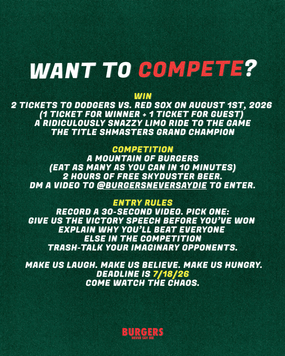 SHMASTERS: A BNSD BURGER EATING COMPETITION