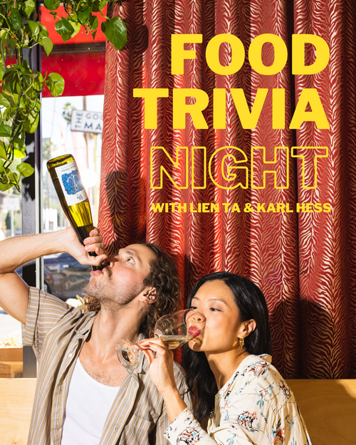 Wine-Paired "Food Trivia" with Lien Ta & Comedian Karl Hess