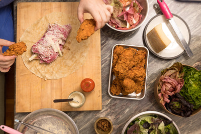 Max's Yummy: A Farmer's Market Fried Chicken Caesar Wrap [Extra Crispy]