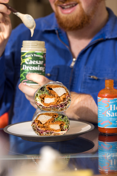 Max's Yummy: A Farmer's Market Fried Chicken Caesar Wrap [Extra Crispy]
