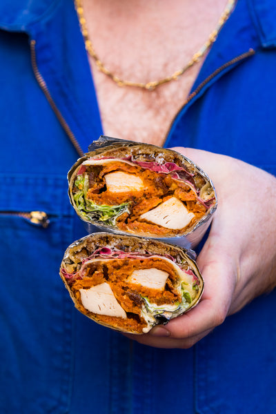 Max's Yummy: A Farmer's Market Fried Chicken Caesar Wrap [Extra Crispy]