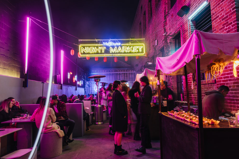 A Guided Taste of Life & Thyme's Cyberpunk Night Market
