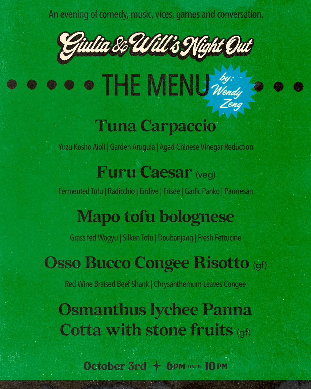 Giulia & Will's Night Out