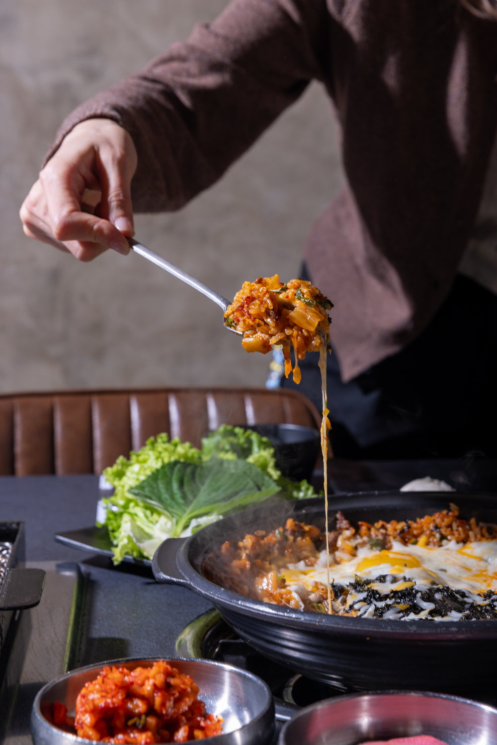 THE EXTRA [EXTRA] CRISPY KIMCHI FRIED RICE WITH ORIGIN KBBQ