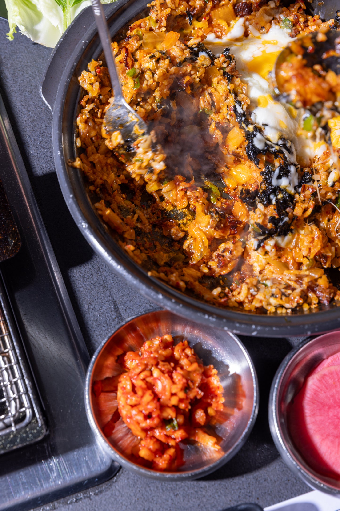 THE EXTRA [EXTRA] CRISPY KIMCHI FRIED RICE WITH ORIGIN KBBQ