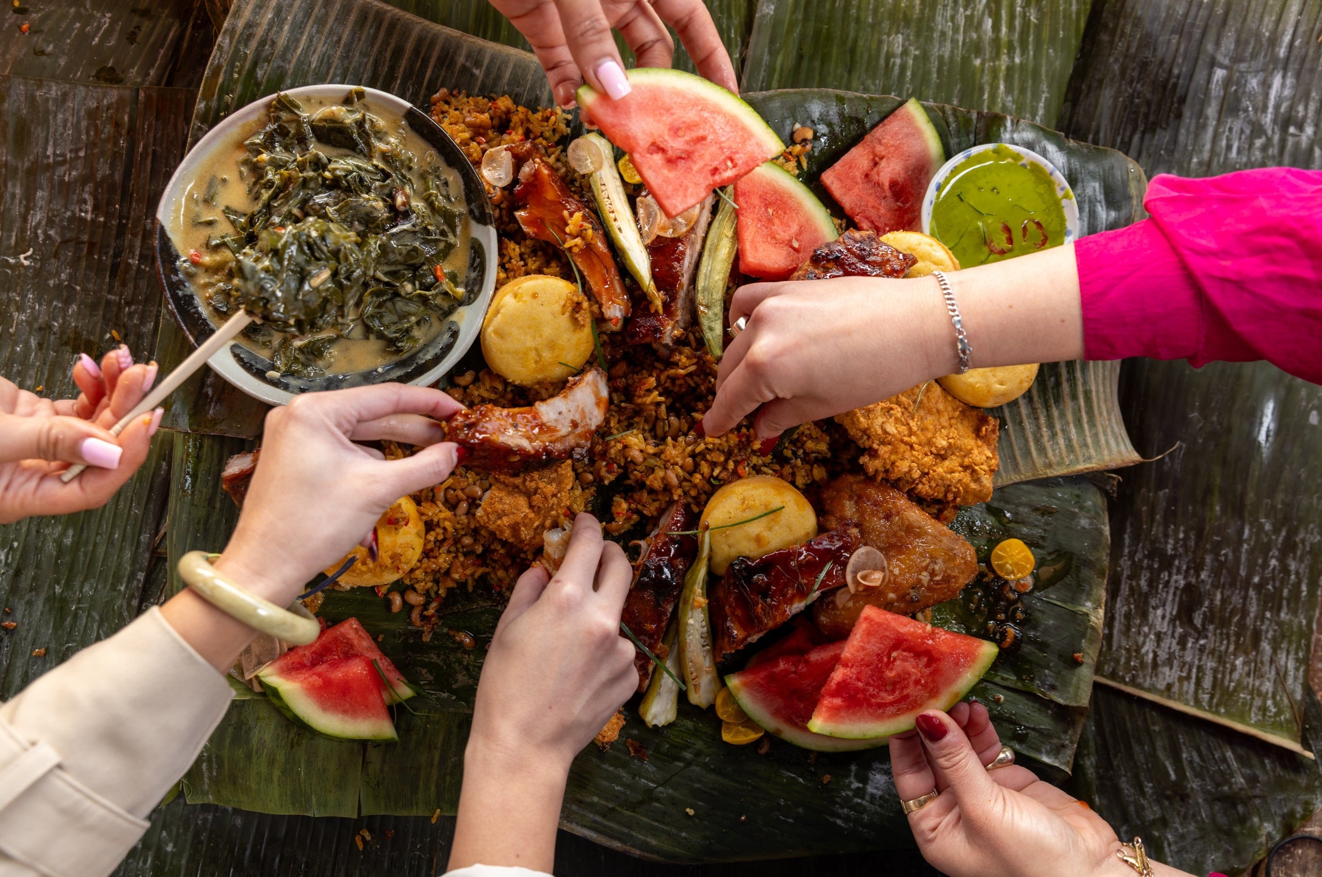 Chef Tiana Gee for Black History Month: A Filipino Kamayan Feast for the Soul