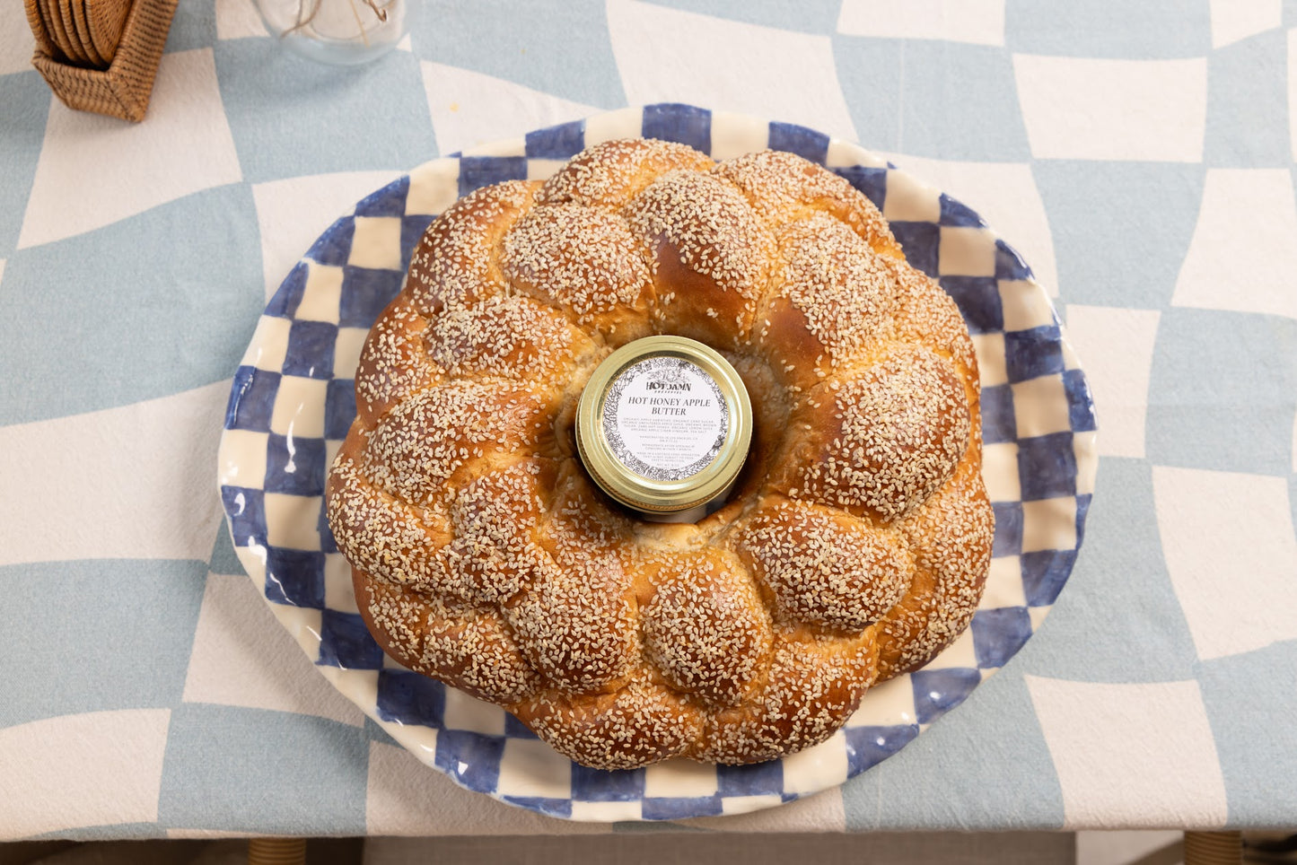 A BIG 'OLE ROUND CHALLAH by challahdad ft. Zab's & Hot Jamn Preserves