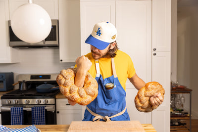 A BIG 'OLE ROUND CHALLAH by challahdad ft. Zab's & Hot Jamn Preserves
