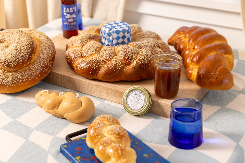 A BIG 'OLE ROUND CHALLAH by challahdad ft. Zab's & Hot Jamn Preserves