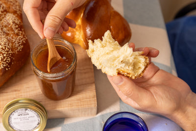 A BIG 'OLE ROUND CHALLAH by challahdad ft. Zab's & Hot Jamn Preserves