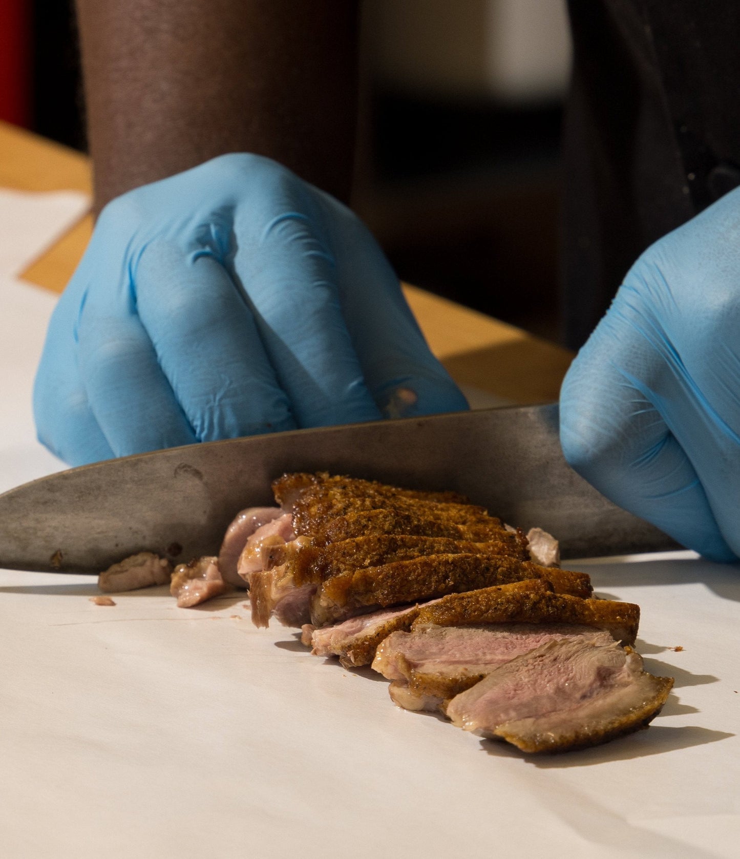 The Smoked Jerk Duck Chopped Cheese