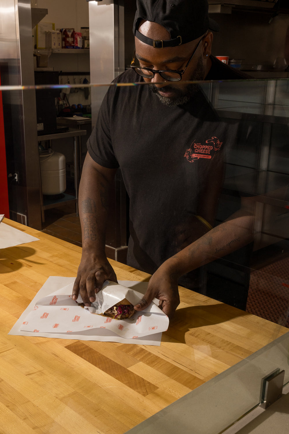 The Smoked Jerk Duck Chopped Cheese