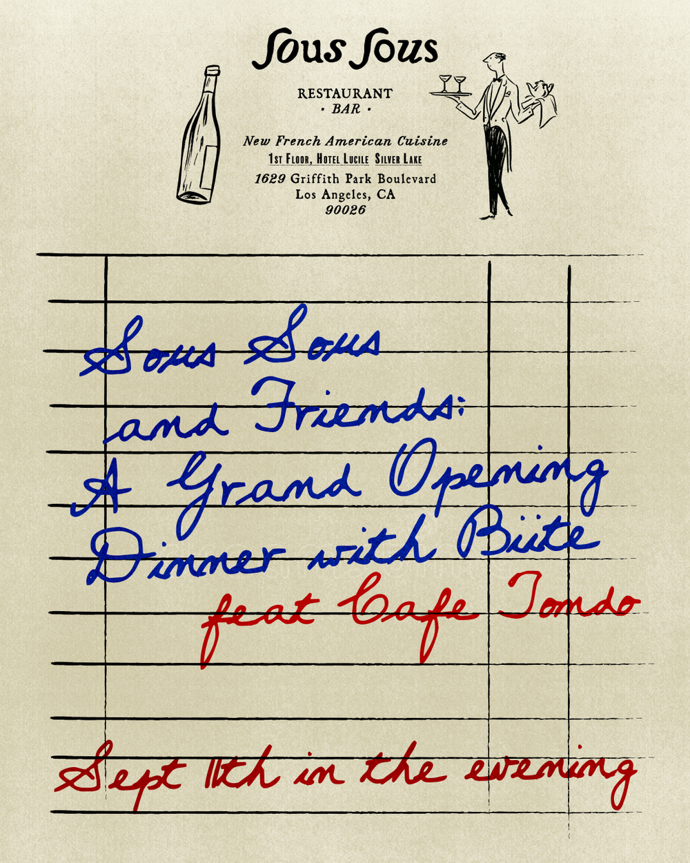Sous Sous & Friends: A Grand Opening Dinner with Biite