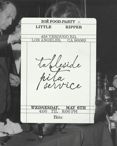Tableside Pita Service