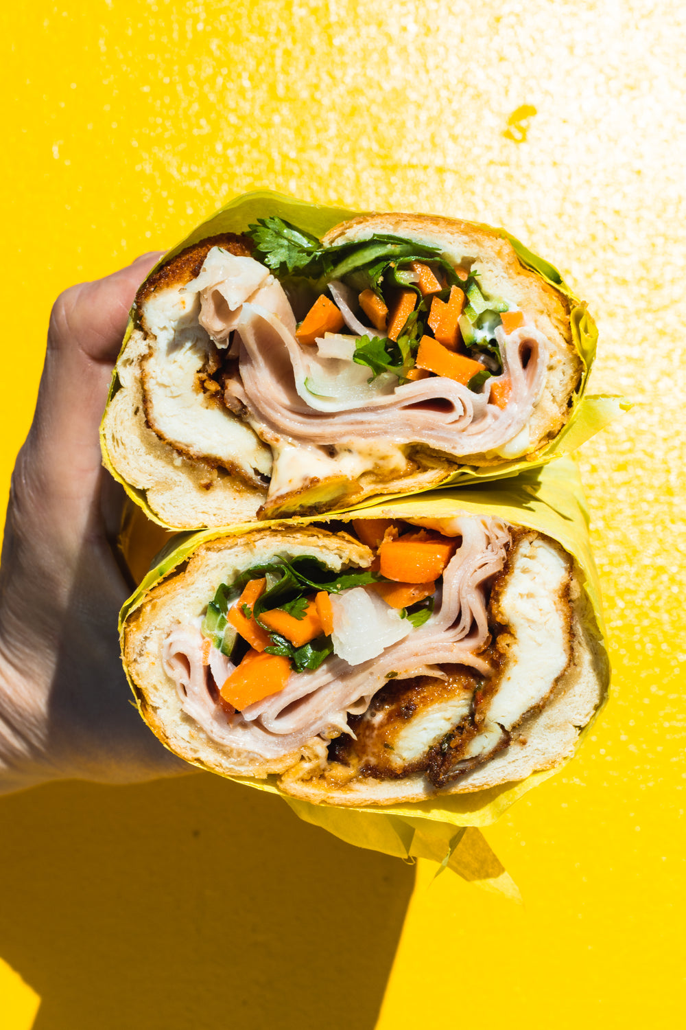 A SUPER RAD Mortadella & Chicken Cutlet Bánh Mì