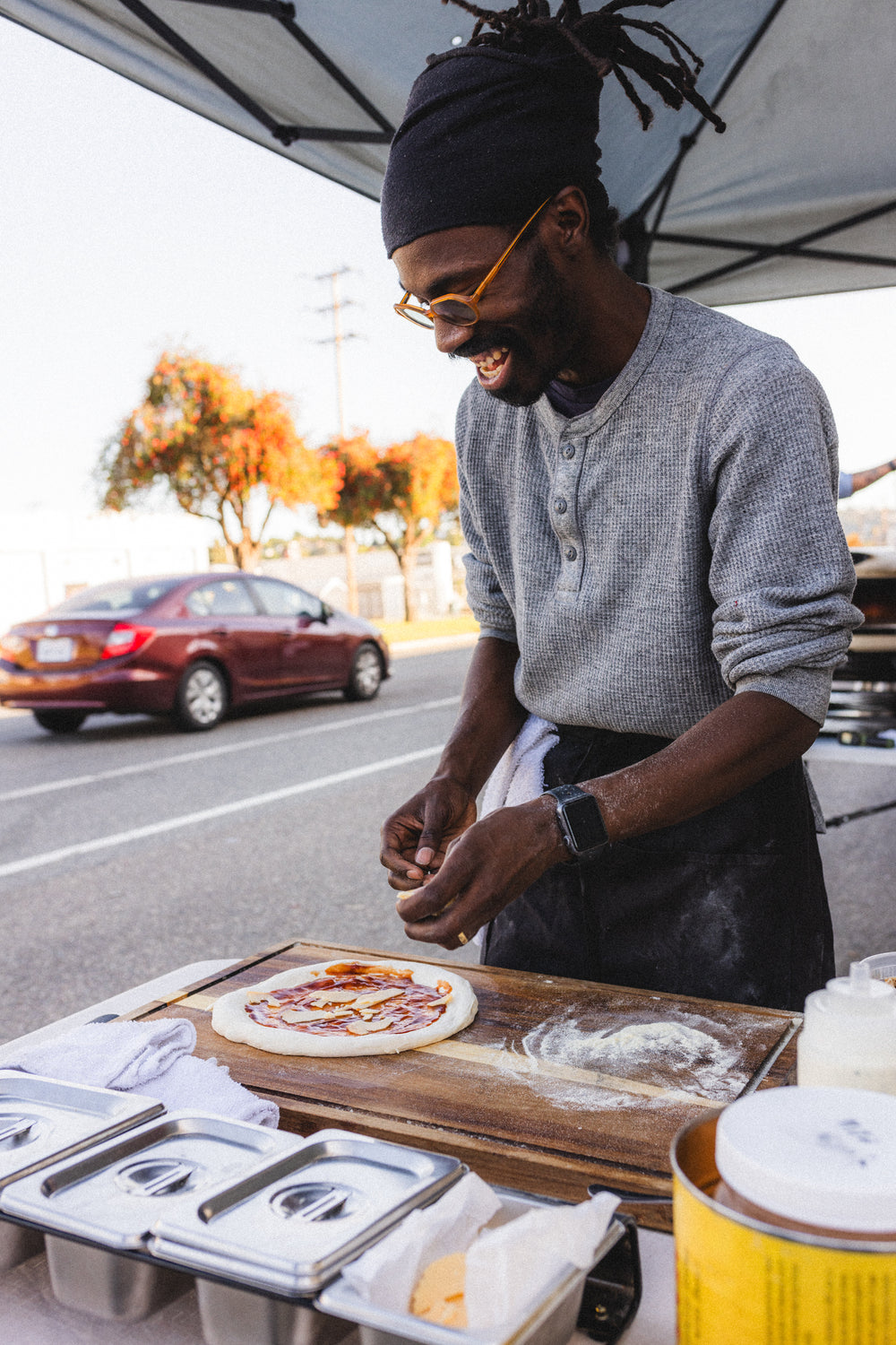 Zoë Food Party at The Hollywood Farmers' Market ft. Pizza Ananda