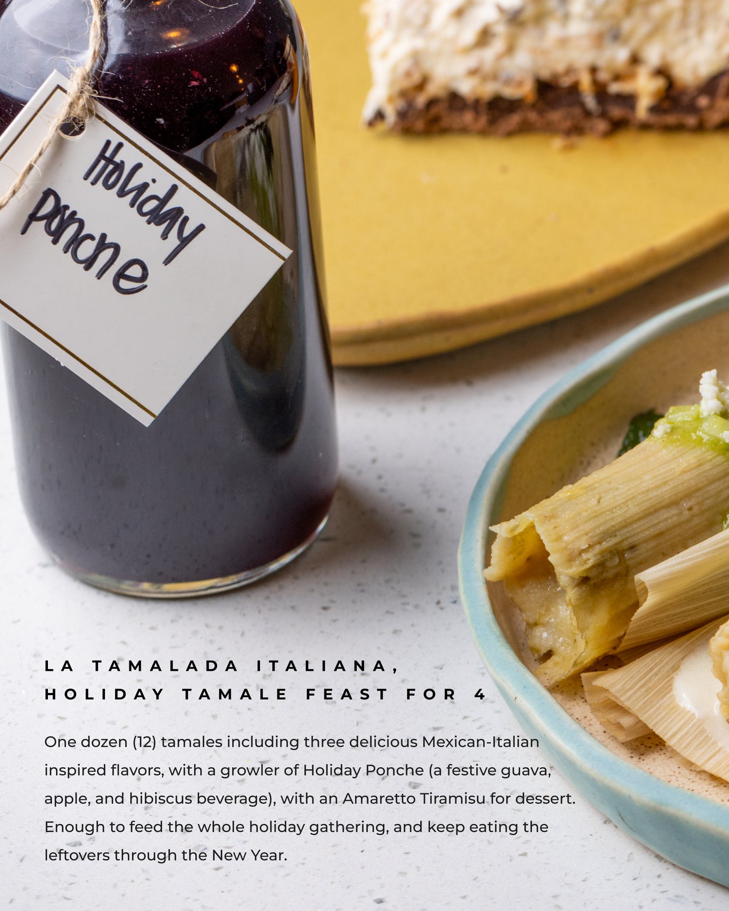 La Tamalada Italiana: Holiday Tamale Feast for 4 by Amiga Amore