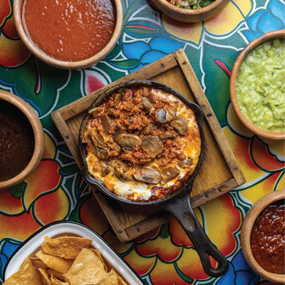 Big Game Chori-Queso Party Dip Set by Bricia Lopez of Guelaguetza