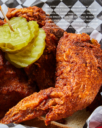A Grand Southern Feast in Honor of Ms. Andre Prince-Jeffries, Nashville Hot Chicken Royalty