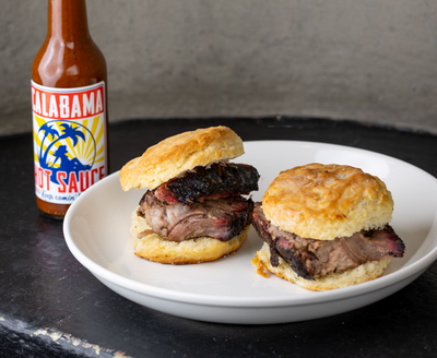 BISCUITS N’ BRISKET IN A BUCKET, BY CALABAMA X SLAB