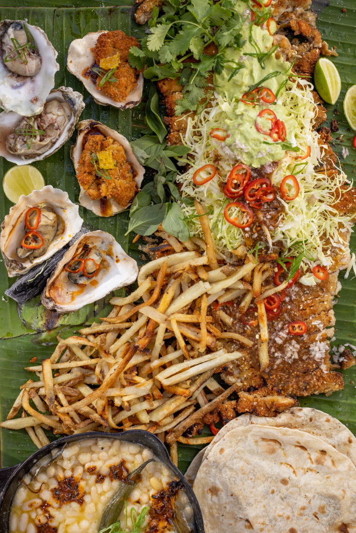 Milanesas & Mariscos: Family Style Live Fire Feast, by Toro Antiguo