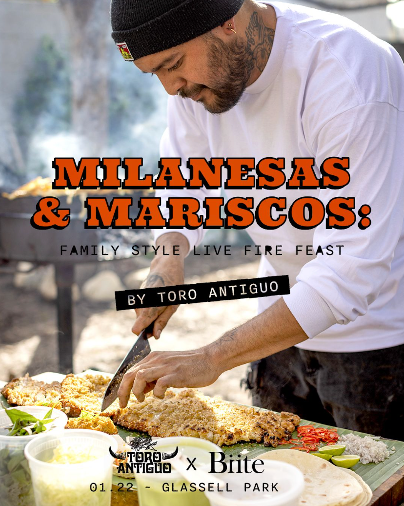 Milanesas & Mariscos: Family Style Live Fire Feast, by Toro Antiguo