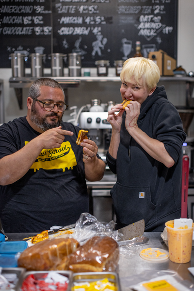 Paradise Found: A NEW SCHOOL Pimento Cheese Breakfast Sando by Calabama and Chef Eric Greenspan