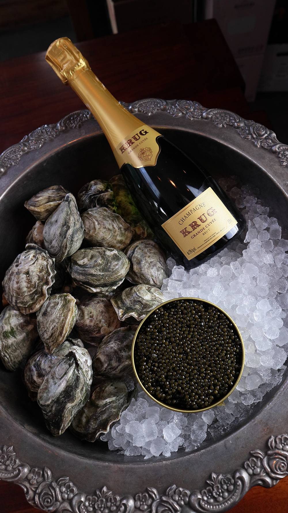 Chef's Table For Two: Osetra Royal Caviar + Oysters + Krug