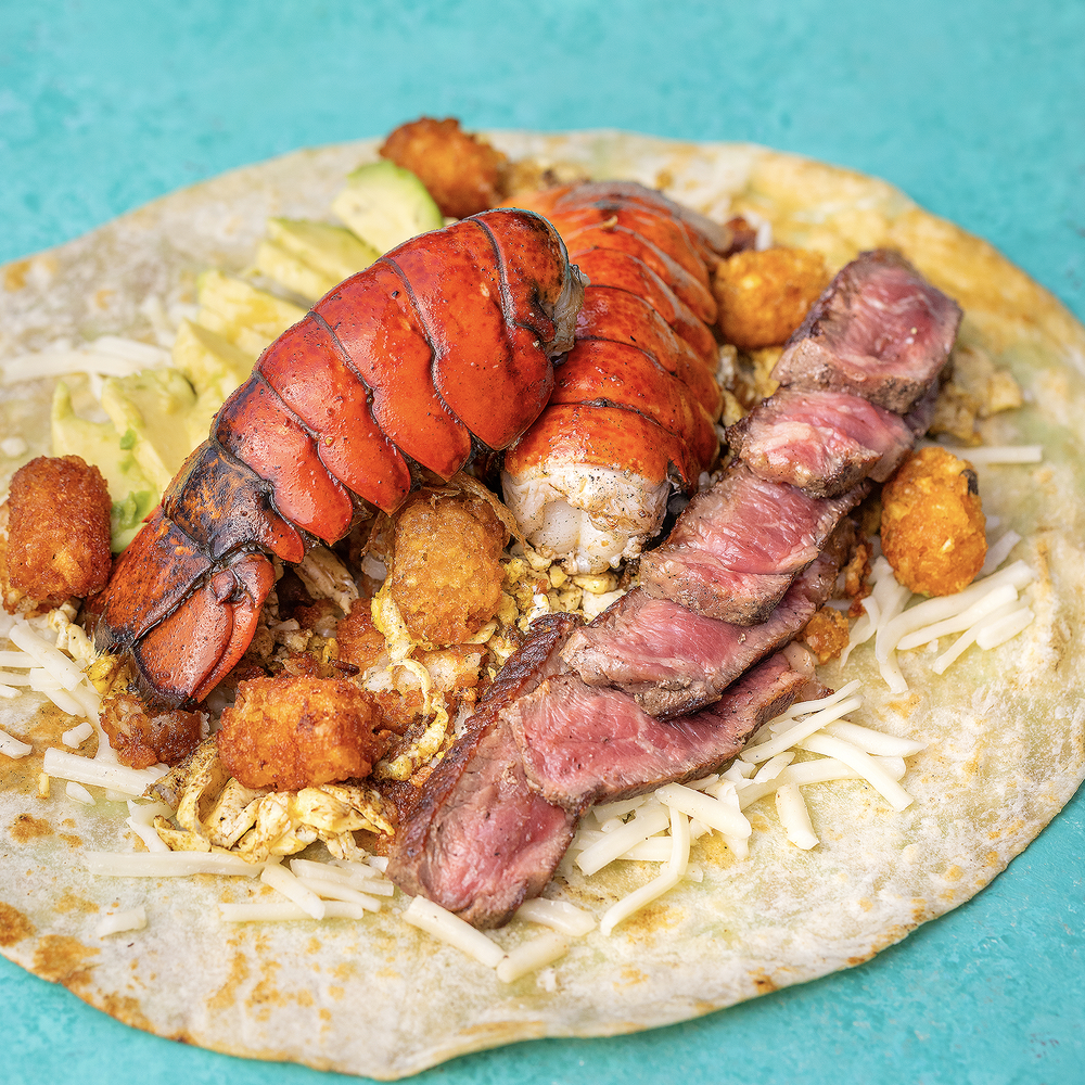 The Après Surf Breakfast Burrito by Lowkey Burritos X Fat Boy Surf Club