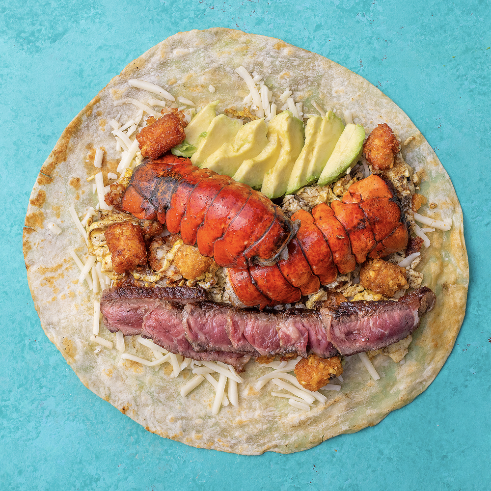 The Après Surf Breakfast Burrito by Lowkey Burritos X Fat Boy Surf Club