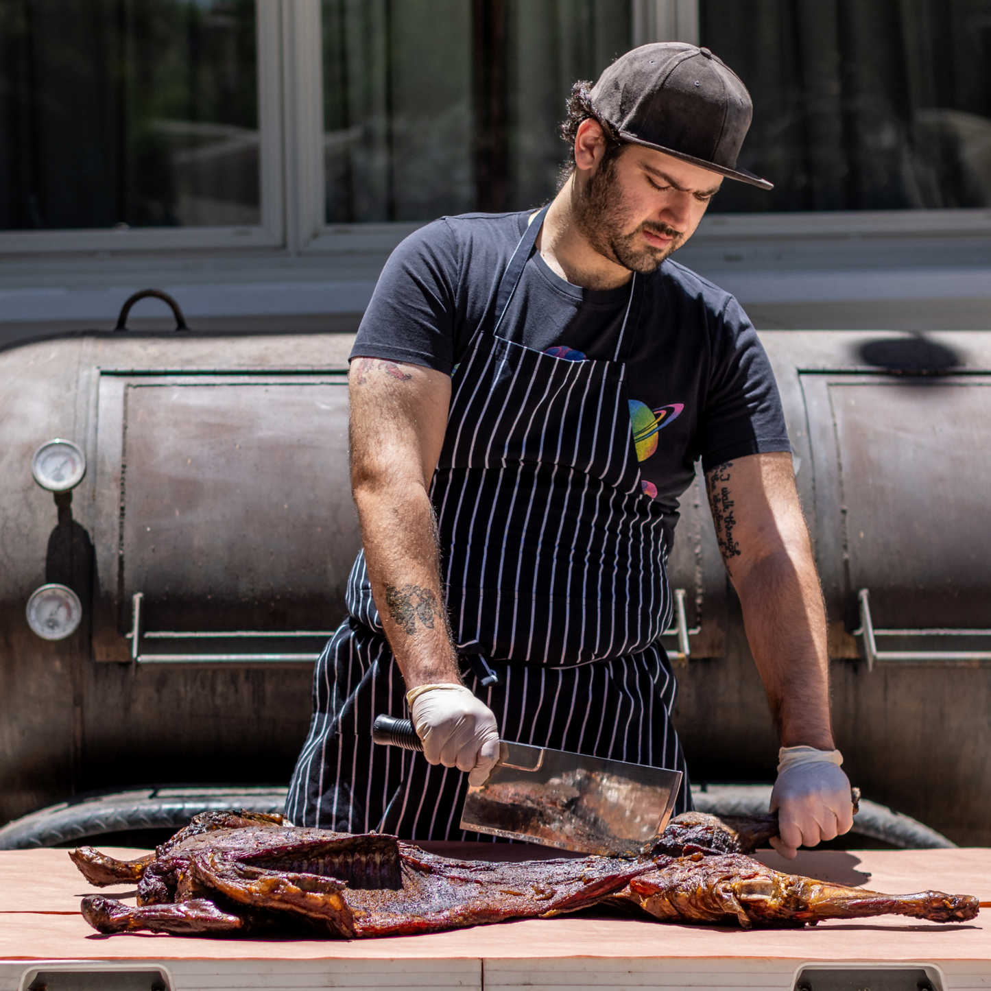 Texas-Armenian Whole Smoked Lamb BBQ Feast, by III Mas BBQ