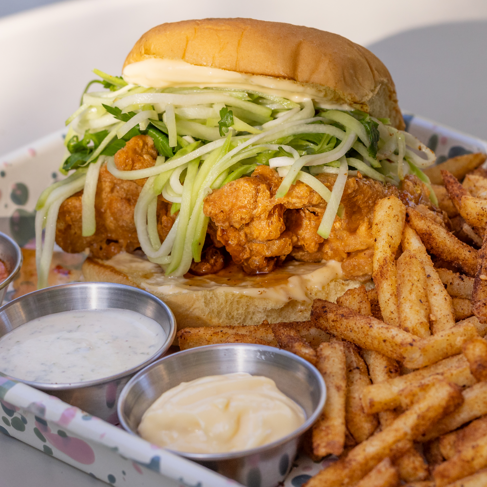 Masa Fried Chicken Sando, by Chef Balo Orozco of Sunset Cultures