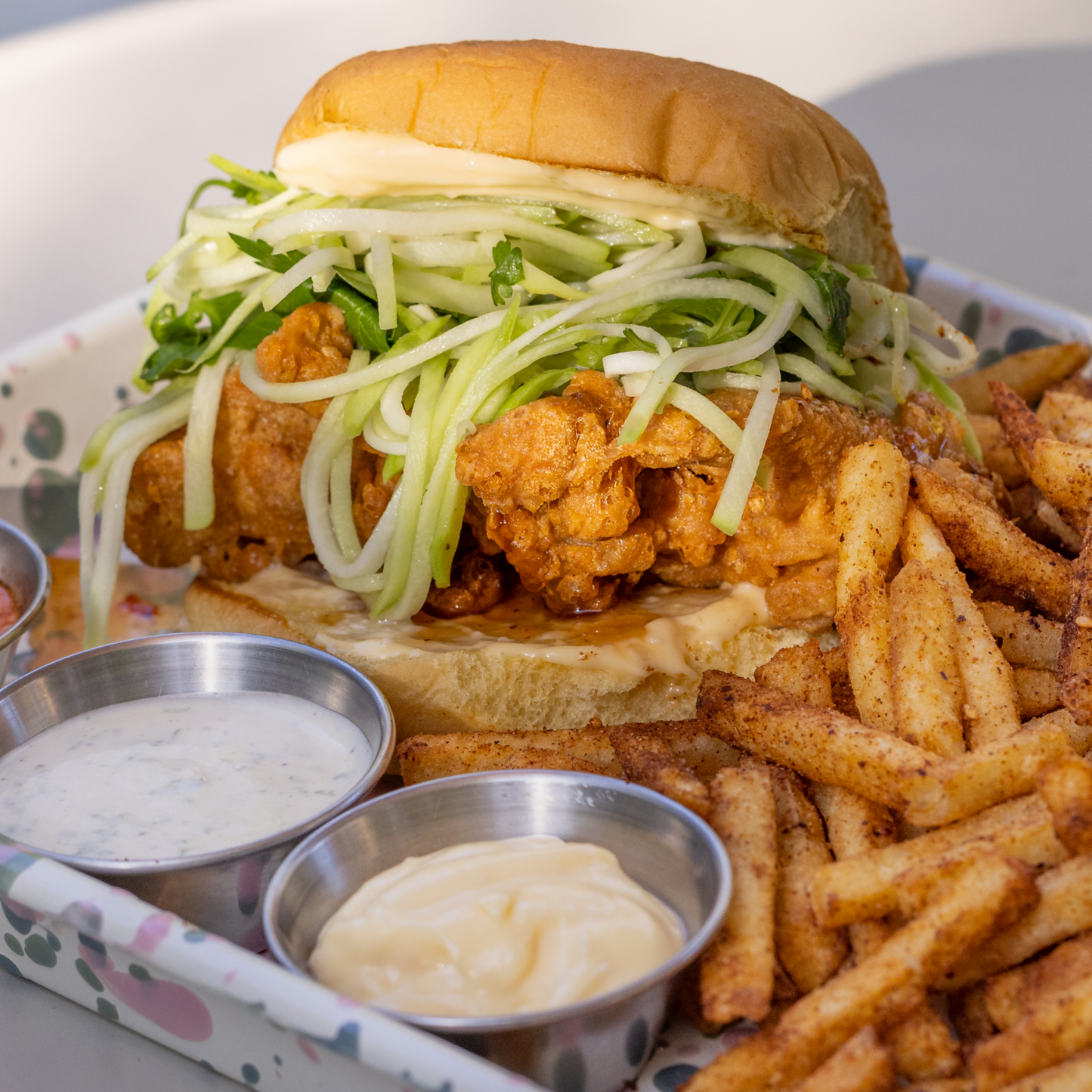 Masa Fried Chicken Sando, by Chef Balo Orozco of Sunset Cultures