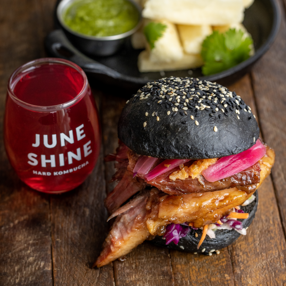 Rubie Live at JuneShine: Wagyu "Bully Beef" Sando Plus Limited-Edition JuneShine flavor Blueberry Ginger