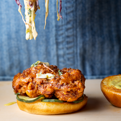 Fried Chicken Sandwich "Hippie Meal" by Le Coupe X JuneShine