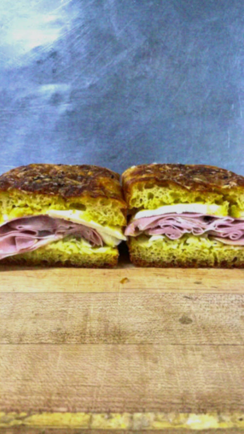The Ultimate Mortadella Focaccia Sandwich by Travis Passerotti