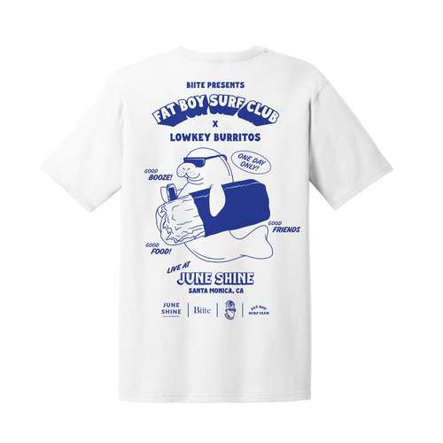 The Après Surf Limited Edition Tee by Fat Boy Surf Club X Lowkey Burritos