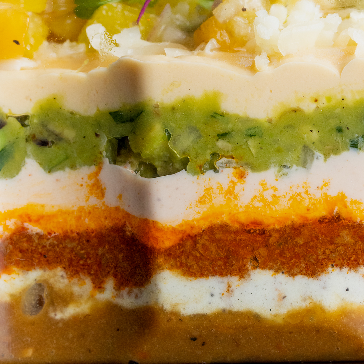 Big Game BBQ 7 Layer Dip by Burt Bakman of SLAB