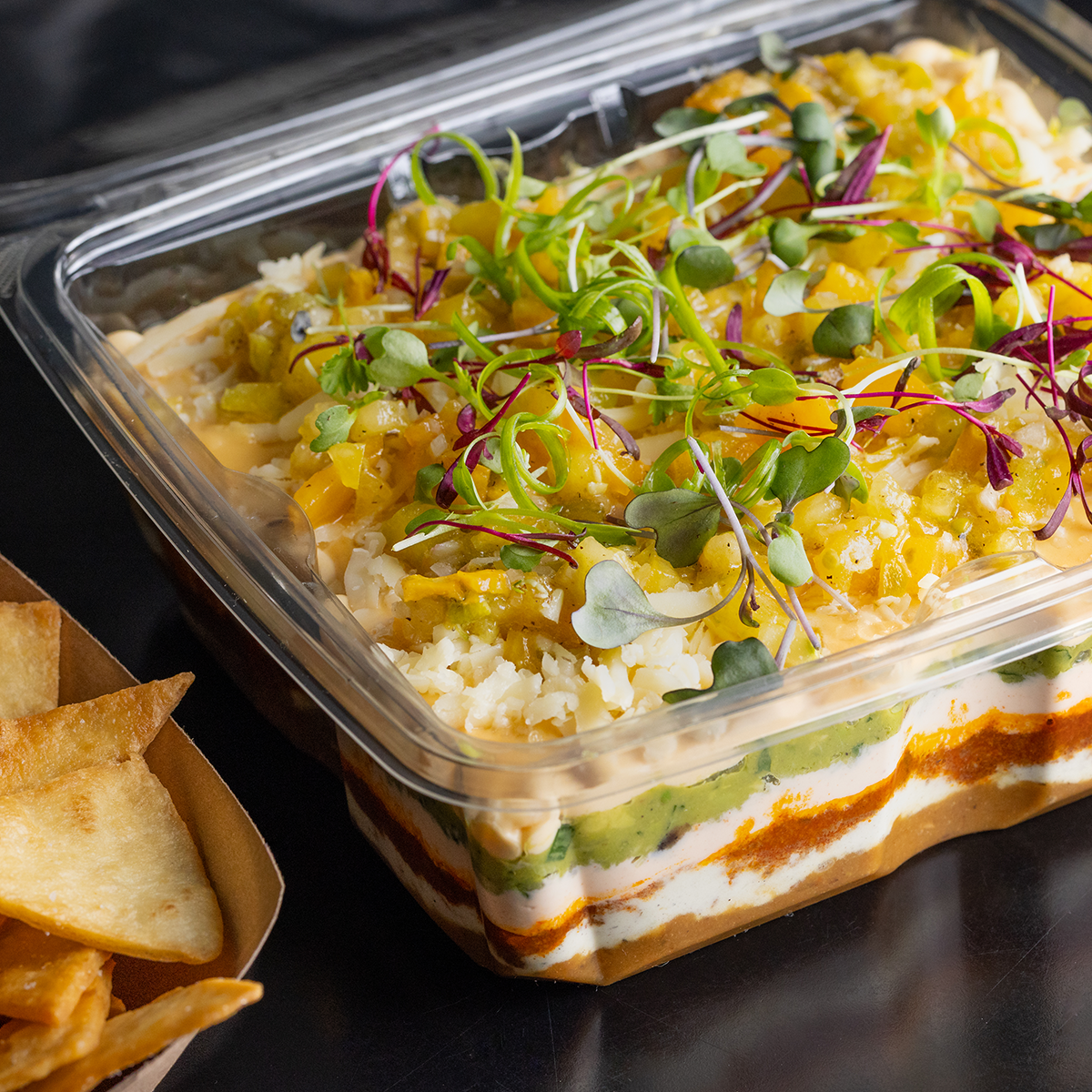 Big Game BBQ 7 Layer Dip by Burt Bakman of SLAB