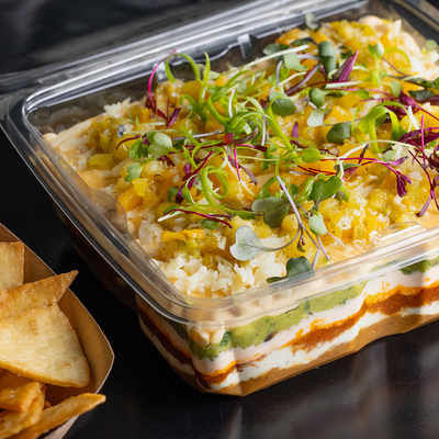 Big Game BBQ 7 Layer Dip by Burt Bakman of SLAB