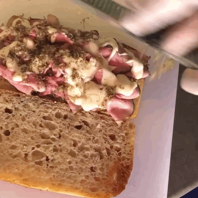The Wagyu Parmesan Fondue Black Truffle Sandwich